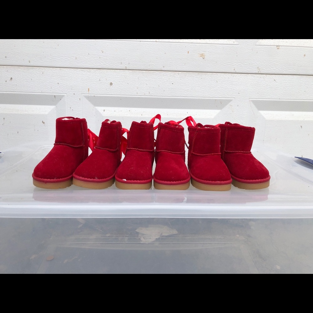 Ligg fashioncn Red Booties EUR 22 US 6-6.5